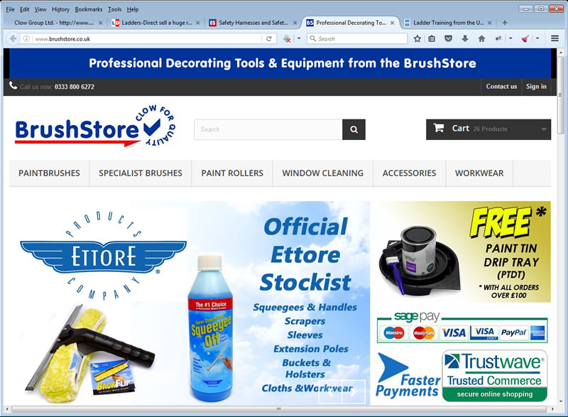 BrushStore.co.uk website