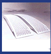 Curved aluminium loading ramps
