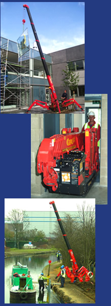 UNIC Mini Crane 295 with Glasslifter