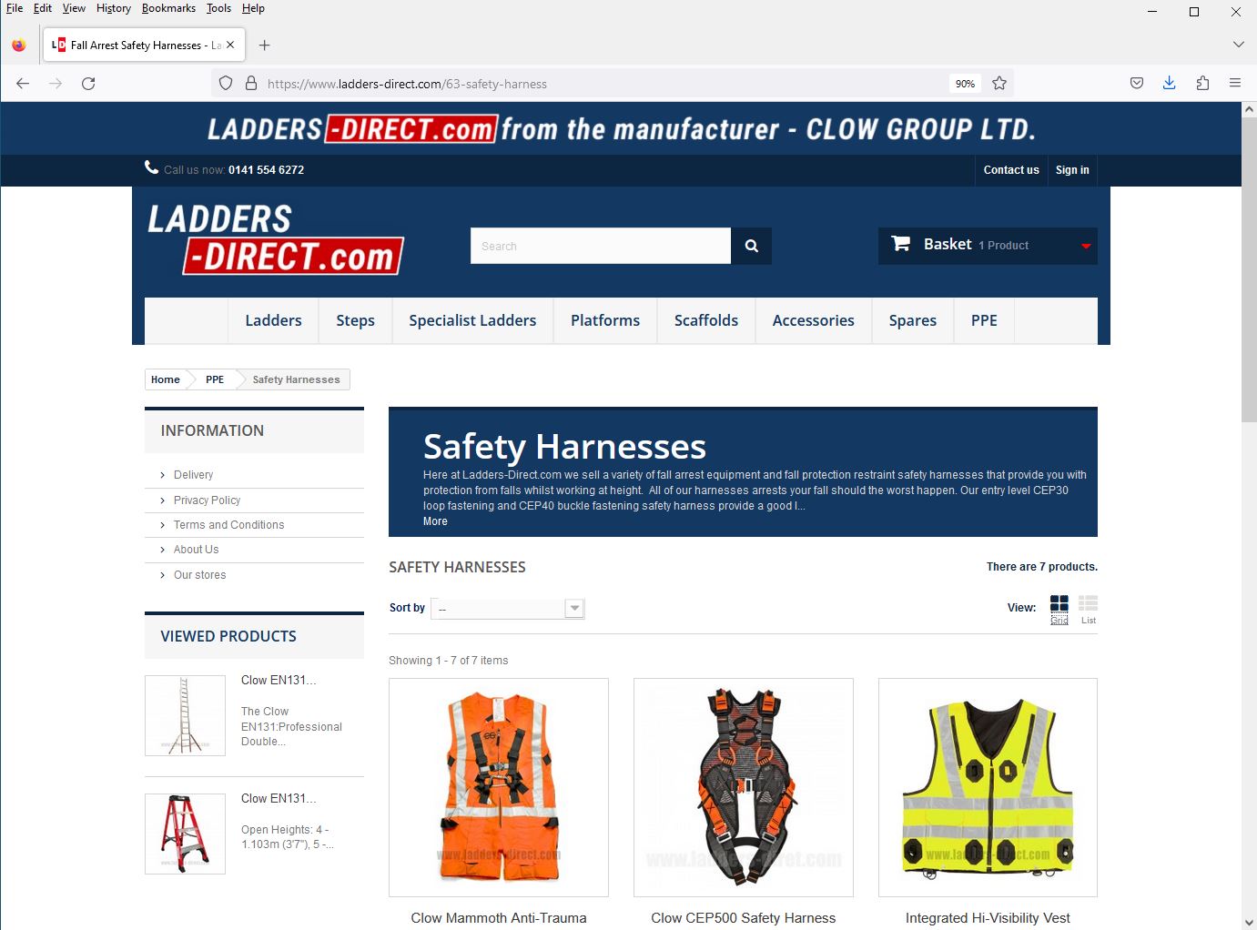 www.ladders-direct.com website